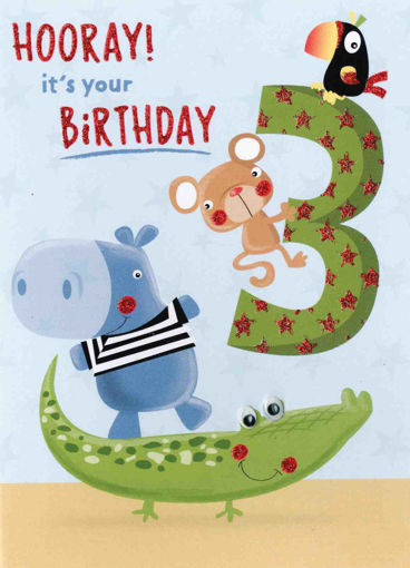 Picture of HAPPY 3RD BIRTHDAY CARD